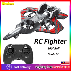 Glider Flying Helicopter RC Hobby Jet Plane 2.4G Stunt Remote Control Foam Fighter Airplane Toy With Light