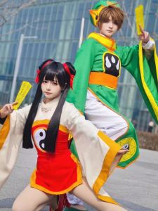 BaiPeng XiaoYing LiMei Ling Cosplay Costume Anime Cartoon Halloween Priestess Outfit Twice-Dimensional Cosplay Womens Set