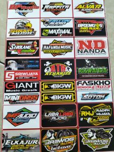 Stiker Sound | Stiker 1 Lembar | Stiker Pack Ukuran 21cmx31cm