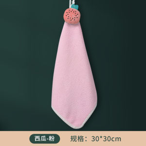 Super Absorbent Hanging Hand Towel Cute Baby Handkerchief Childrens Hand Washing Towel Lovely Towel for Home Fabric