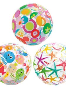 INTEX Adult And Childrens Cartoon PVC Inflatable Water Ball Beach Water Volleyball Water Toy for Swimming Fitness And Fans