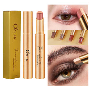 อายแชโดว์แบบแท่งสามสี OCHEAL เนื้อไล่เฉดสีละเอียดอ่อน ประกายวิ้งกันน้ำ ติดทนนาน