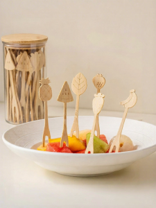 MODERN SWEETHOME | Child-friendly Disposable Wooden Bamboo Toothpicks