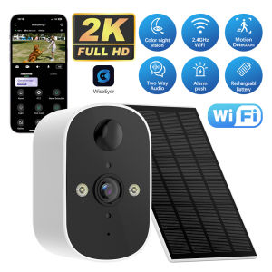 Outdoor Wireless WIFI Camera 3MP Battery Solar Security Camera Floodlight Color Night Vision Siren Alarm 2 Way Audio Monitor