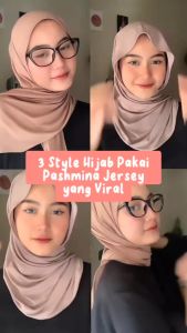 Pashmina Kaos Jersey Premium Pasmina Kaos Flowy