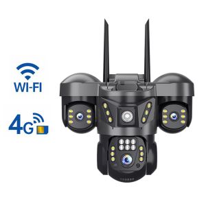 IP WIFI máy ảnh 15MP Camera an ninh CCTV ngoài trời 360 PTZ âm thanh hai chiều nhà thông minh bảo vệ an ninh giám sát video