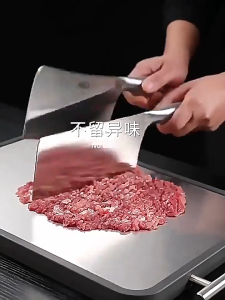 Stainless steel chopping board wudan wood antibacterial and mold-resistant kitchen countertop household use double-sided thick solid wood cutting board