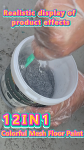 1KG/5KG Free Tool Epoxy Colored Sand Self-Leveling Cement Floor Paint Tiles Anti Slip And Wear-Resistant Household Resin Paint Imitating Marble