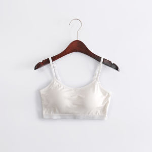 Modal ผู้หญิงฤดูร้อน Tube Top Bra Cotton Strapless หน้าอก Pad ชุดชั้นใน Plus ขนาด One ชิ้นครึ่งสลิงกลับเสื้อกั๊ก