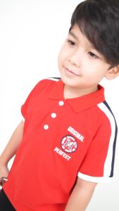 Forest Kids Stretchable Polo T Shirt Boy Kids Collar Tee | Baju Polo T Shirt Budak Lelaki - FK20126
