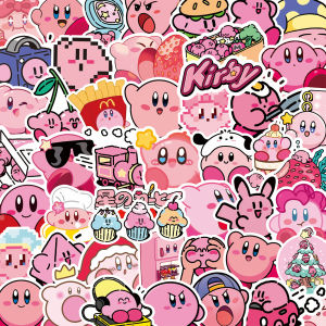 BANDAI | Hoạt Hình Màu Hồng Kirby Bộ Hình Dán Dễ Thương Cho Trẻ Em Đề Can Cho Đồ Chơi Tự Làm Văn Phòng Phẩm Vali Điện Thoại Ô Tô Kawaii Graffiti 10/50/100 Chiếc