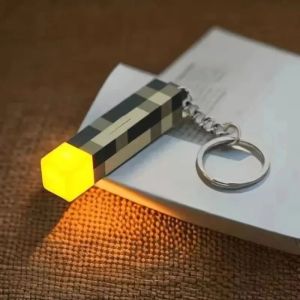 --2025 New World Torch Light Torch Can Shine Keychain Mini Model Pendant Toy Most Popular Festival Mode