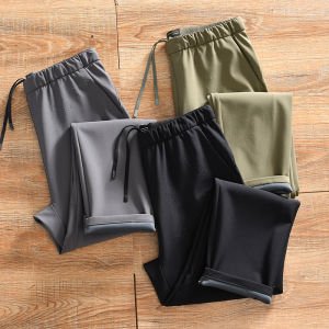 Mens Outdoor Sports Casual Trousers Straight Leg Quick Dry Waterproof 3D Tailoring Spring Autumn Seasonal Fashionable