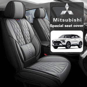 Mitsubishi Nappa Leather Car Seat Covers - Complete 5-Piece Set of Waterproof Seat Covers Universal Fit for Most Cars SUVs Trucks Front and Rear Protectors