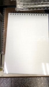 สมุดโน๊ตริมลวด A6A5B5B6 สมุดบันทึก ปกใสขุ่น เส้นตาราง มีเส้น สมุดสันห่วง เปิดบน ปกPP 70แกรม | KKNT