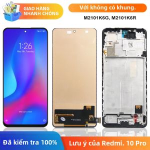 Xiaomi Redmi Note 10 Pro M2101K6G/M2101K6R Màn Hình LCD Hiển Thị Màn Hình Cảm Ứng Kỹ Thuật Số Điện Dung TFT Thay Thế Bộ Số Hóa Cho Điện Thoại Di Động