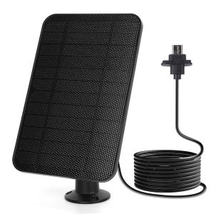4W 5V Solar Panel Waterproof Solar Battery Charger with 4m Charging Cable&Rubber Plug for Blink Outdoor 4 (4th Gen)