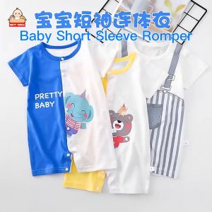 Cartoon Short Sleeve Baby Romper (0-18M) Romper Baby Jumpsuit Romper Baju Baby Lengan Pendek Baju Bayi Cotton Baby Shirt