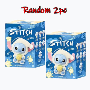 Disney Stitch Eat Something Before Sleep Series Plush Blind Box Vinyl Toys Cute Doll Mystery Box Bag Hanging Decoration Gift