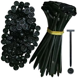 Dây Buộc Cáp Nylon Đa Năng Chịu Lực Cao Có Khóa Tự Hãm Chống Tia UV Kèm Khóa Cài Ghim Dùng Để Sắp Xếp Đồ Đạc