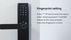 Holakay Tuya WiFi Multiple Unlocking Fingerprint Lock Security Intelligent Smart Lock With Smart Life APP Password RFID Door Lock