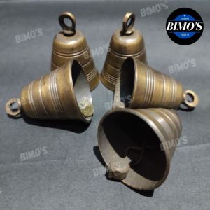 Bel Lonceng Kuningan Antik Diameter 4.2cm Motif Krucut Bel Kuningan