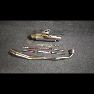 Knalpot Kenalpot RCB ROB1 Racing Bobokan Brong Motor Bebek Astrea Grand Legenda Impressa Kirana Supra Revo X Fit Absolute Blade Karisma Smash Titan Shooter Shogun Kebo Axelo Jupiter Z Z1 Vega R RR ZR Force 110 Lama  125 Fi New-Zvm Store