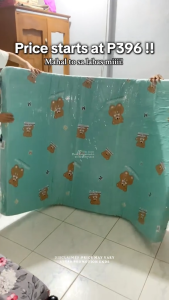 2/4 Inch Thick Foam Bed Family Size Mattress Double Size Bed Foam Double with Color Cover Single Double Queen Family Random Color Design Multi-size Options