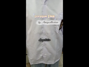 Baju Panjang SMA Kemeja Putih Seragam Sekolah Amrycollection