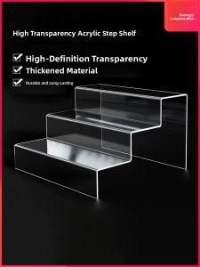 MINGZHUO | Transparent Acrylic Display Stand for Desk Product Display Blind Box Jewelry Plants and Documents