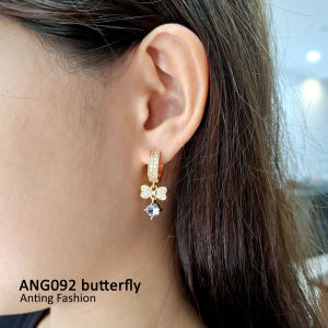 Anting Klip Jurai Mata Pita Perhiasan fashion Kualitas Premium Awet Anti Karat Cocok dipakai pesta kondangan hadiah kado ang92
