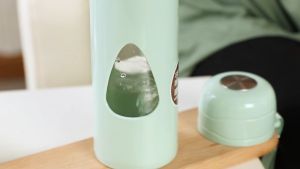 Water Drop Double Layer Glass+PP Water Bottle Bottles Glass Bottles With Filter Sports Tea Cups Bottle Outdoor Portable