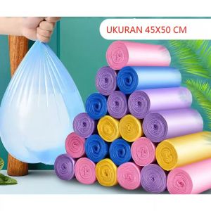 100 PCS PLASTIK SAMPAH SERBAGUNA UKURAN 45 X 50