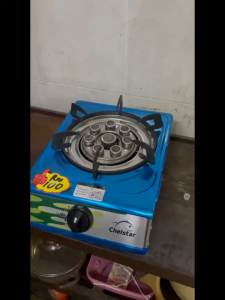 Chelstar SE-69K Gas Stove | 2 Burner | Strong Flame | Jimat Gas | Stainless Steel
