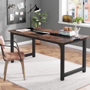 Global Computer Table Study Table Office Desk Laptop Table Solid Wood Table For Living Room Steel Frame Gaming Table