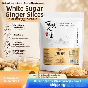 Traditional Ginger Sugar Slice Snack for Tea and Water Infusion