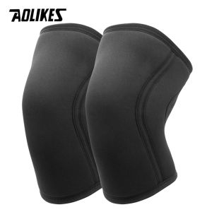 AOLIKES | AOLIKES 1 Pair Squat 7mm Knee Sleeves Pad Support Gym Sports Compression Neoprene Knee Protector For CrossFit Weightlifting