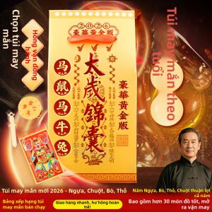 XINGYUE | Túi May Mắn Phong Thủy cho Ngựa Chuột Trâu Thỏ Gà