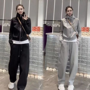 European Goods Fancy Fashion Hooded Sweater Set Female Autumn Leisure Youthful Wide Leg Pants Sweet Cool Fried Street Two-piece Set