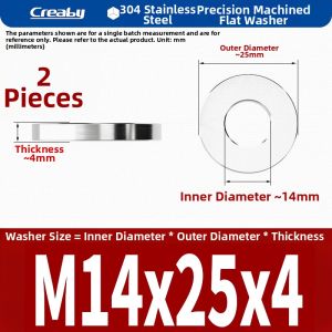 Creaby | High-end Heavy-duty Enlarged Thickened 304 Stainless Steel Washer