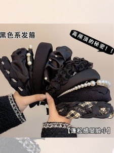 Black High Top Headband Womens Style 2025 New Hair Clip Fashionable Sensation Hair Ties Bundles Headwear Accessories