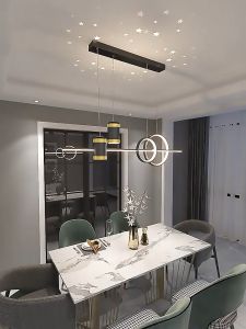 Lampu Gantung Ruang Makan, Lampu Gantung Hias, dan Lampu Proyektor Bintang Minimalis