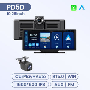 10.26-inch Touch Screen 1600*600 Universal Car Radio Wireless CarPlay Android AUTO Navigation GPS Multimedia Video Player