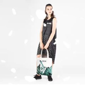 กระเป๋าผ้าแคนวาส ลายน่ารัก พิมพ์ลายน่ารัก กระเป๋าผ้าสะพายข้าง กระเป๋าผ้ารักษ์โลก ลายสวยทันสมัย tote bag