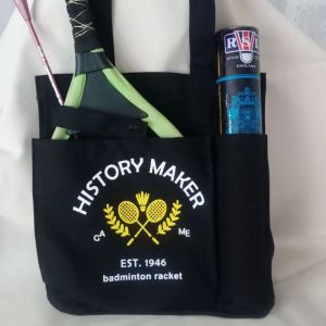 Túi Đựng Vợt Cầu Lông Canvas Đơn Vai Thể Thao Thể Dục Túi Đựng Vợt Bóng Bàn Bằng Vải Canvas Cầm Tay Có Giá Trị Thẩm Mỹ Cao