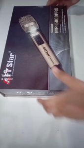 FT Star MP-5000PRO Wired Microphone - Professional Audio Equipment - Dynamic Design - Gold Finish - New Series - Boxed