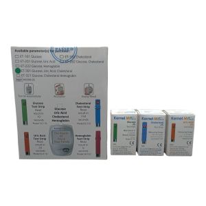 Kernel Multi Function Monitoring System Glucose Cholesterol Uric Acid With Strips