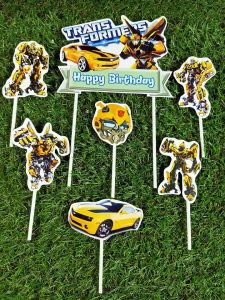 Topeng Ulang Tahun Bumblebee & Aksesoris Pesta Transformer