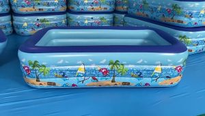 Inflatable Swimming Pool Basin Kids Bathing Pool Bathtub Tub Outdoor Indoor Inflatable Bed Hasbros Water Toys 1.2M~2.1M w/ Box