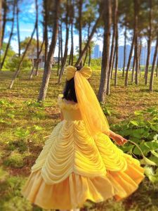 Princess Dress For Girls Yellow